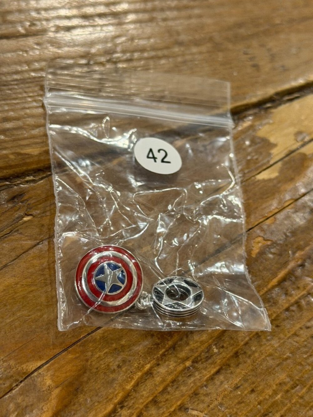 Captain America Shield Dangle Charm (Unbranded)
